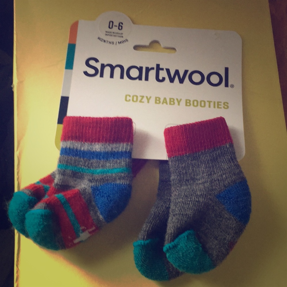 Brand new smart wool baby wool socks/booties